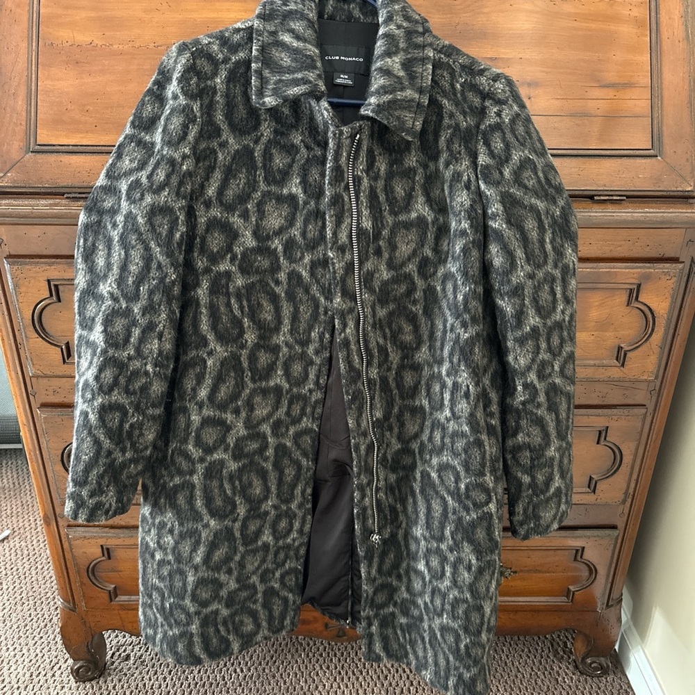 Club Monaco Gray Patterned Jacket